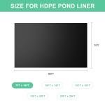 7x10 FT 20 Mil Pond Liner for Outdoor Use