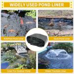 Large 40x40 FT Reinforced PE Pond Liner