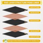 Yeezoo 40X50FT Reinforced Pond Liner for Outdoor Ponds