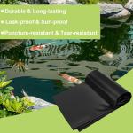 10 x 10 FT Heavy-Duty Pond Liner for Outdoors