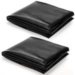 2 Pack 4x7 Feet Black Pond Liner for Water Features