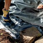 2 Pack 4x7 Feet Black Pond Liner for Water Features