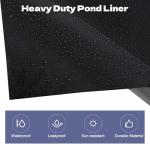 Hlimior 10x13 FT Pond Liner for Garden Waterfalls