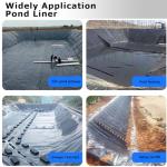 PreAsion 20ft x 30ft Black Pond Liner