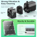POPOSOAP 45W Solar Water Fountain Pump Kit