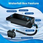 12.2" Outdoor Pond Waterfall Kit with Pump