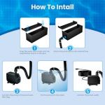 12.2" Outdoor Pond Waterfall Kit with Pump