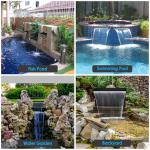 AquaMiracle Pond Waterfall Kit with LED Lights