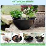 Mini Water Garden Pond Kit with Waterfall & Light