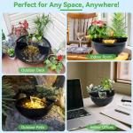 Mini Water Garden Pond Kit with Waterfall & Light