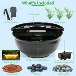 Mini Water Garden Pond Kit with Waterfall & Light