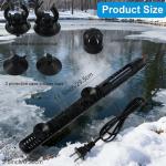 VIHOSE 300W Submersible Pond Heater with Suction Cups