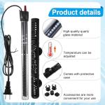 VIHOSE 300W Submersible Pond Heater with Suction Cups