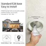Dimmable 5000K LED Flood Light Bulbs 2-Pack
