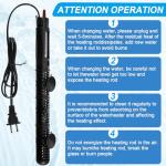 VIHOSE 300W Submersible Pond Heater with Suction Cups