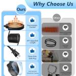 Bird Bath Heater for Winter, 100W Submersible