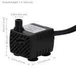 Sunnydaze 40 GPH Submersible Water Pump with LED
