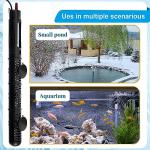 VIHOSE 300W Submersible Pond Heater with Suction Cups