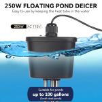 Floating Pond Heater with Temperature Control