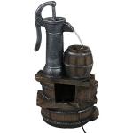 Sunnydaze 23-Inch Farmhouse Outdoor Fountain with Lights