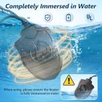 Bird Bath Heater for Winter, 100W Submersible