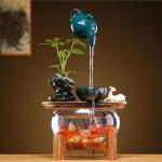 Zen Tabletop Waterfall Fountain with Replacement Pump