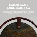 Tabletop Moon Waterfall Fountain with Soothing Sound