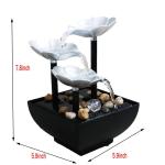 Elegant USB Tabletop Water Fountain with LED Light