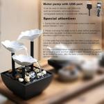 Elegant USB Tabletop Water Fountain with LED Light