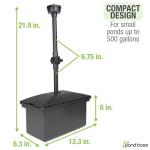 pond boss Medium Filter Kit with Pump for Ponds and Water Features