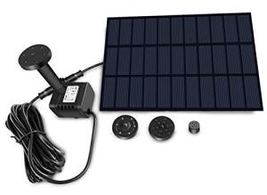 Sunlitec Solar Fountain Pump for Bird Bath