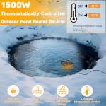 Floating Pond De-icer with Auto Shut Off