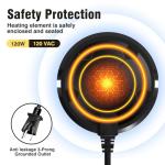 Winter Bird Bath Heater with Thermostat Control