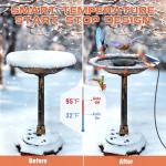 120W Outdoor Bird Bath Heater for Winter