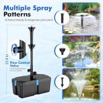 Pond Filter and Fountain Pump Kit, 50W