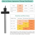 HITOP Outdoor Pond Heater with Floatable Foam