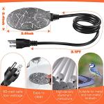 Winter Bird Bath Heater and Deicer – 60 Watts