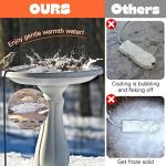 Winter Bird Bath Heater and Deicer – 60 Watts