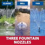 The Pond Guy ClearSolution Submersible Filter, Pump & Ultraviolet System for Outdoor Water Garden with Fountain Attachments & Diverter Valve, 1250