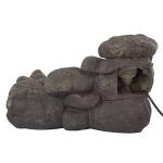 Realistic Polyresin Stone Waterfall Outdoor Fountain