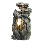 Alpine Outdoor Cascading Rock Waterfall Fountain