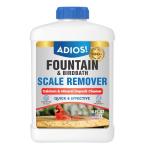 Adios! Fountain Scale Remover for Calcium, Lime and Hard Water Deposits on Bird Fountains, Baths and Water Features (16 oz)
