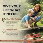 Dr. Raifya’s Muck Reducer–Natural Pond Sludge & Water Fountain Clarifier, Beneficial Bacteria Safe for Fish & Wildlife, Remove Muck in Koi Ponds, Bird Baths, Fountains & Turtle Ponds, Easy to Use–1 LB