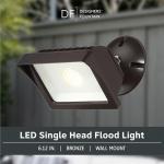 Designers Fountain FL2016N40-48 Integrated Led Adjustable Single-Head Bronze Outdoor Flood Light, 1775 lm, 4000K