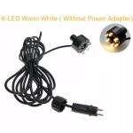 UCCKEYI Wholesale Fountain Submersible LED Light Fountain Ring (6-LED no AC Plug) for Garden, Square, Yard (Warm White,1)