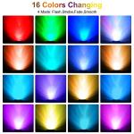 CREPOW RGB Pond Lights with Timer, LED Underwater Submersible Colorful Landscape Spotlights, 98ft Remote Control IP68 Waterproof Fountain Lights for Fish Aquarium Tank Garden Yard Pool (Set of 4)