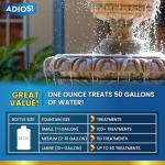 Adios! Fountain Scale Remover for Calcium, Lime and Hard Water Deposits on Bird Fountains, Baths and Water Features (16 oz)