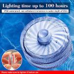 HL Submersible LED Light,Warm White Small LED Light,100 Hours Waterproof Flameless Led Lights Battery Powered for Wedding Home Vase Festival Party Decoration 24pcs (Built-in 48 Batteries)