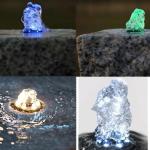 UCCKEYI Wholesale Fountain Submersible LED Light Fountain Ring (6-LED no AC Plug) for Garden, Square, Yard (Warm White,1)