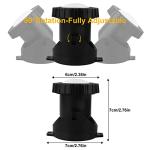 CREPOW RGB Pond Lights with Timer, LED Underwater Submersible Colorful Landscape Spotlights, 98ft Remote Control IP68 Waterproof Fountain Lights for Fish Aquarium Tank Garden Yard Pool (Set of 4)